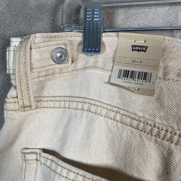 Levi’s Cinch Barrel Jeans Women's 32x31 Baggy High Rise Cloudy Travertine Tan - Picture 11 of 16